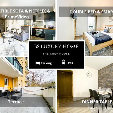Апартаменты The Grey House - Parking - Piscine - Rer A 6 Min Бюсси-Сен-Жорж Экстерьер фото